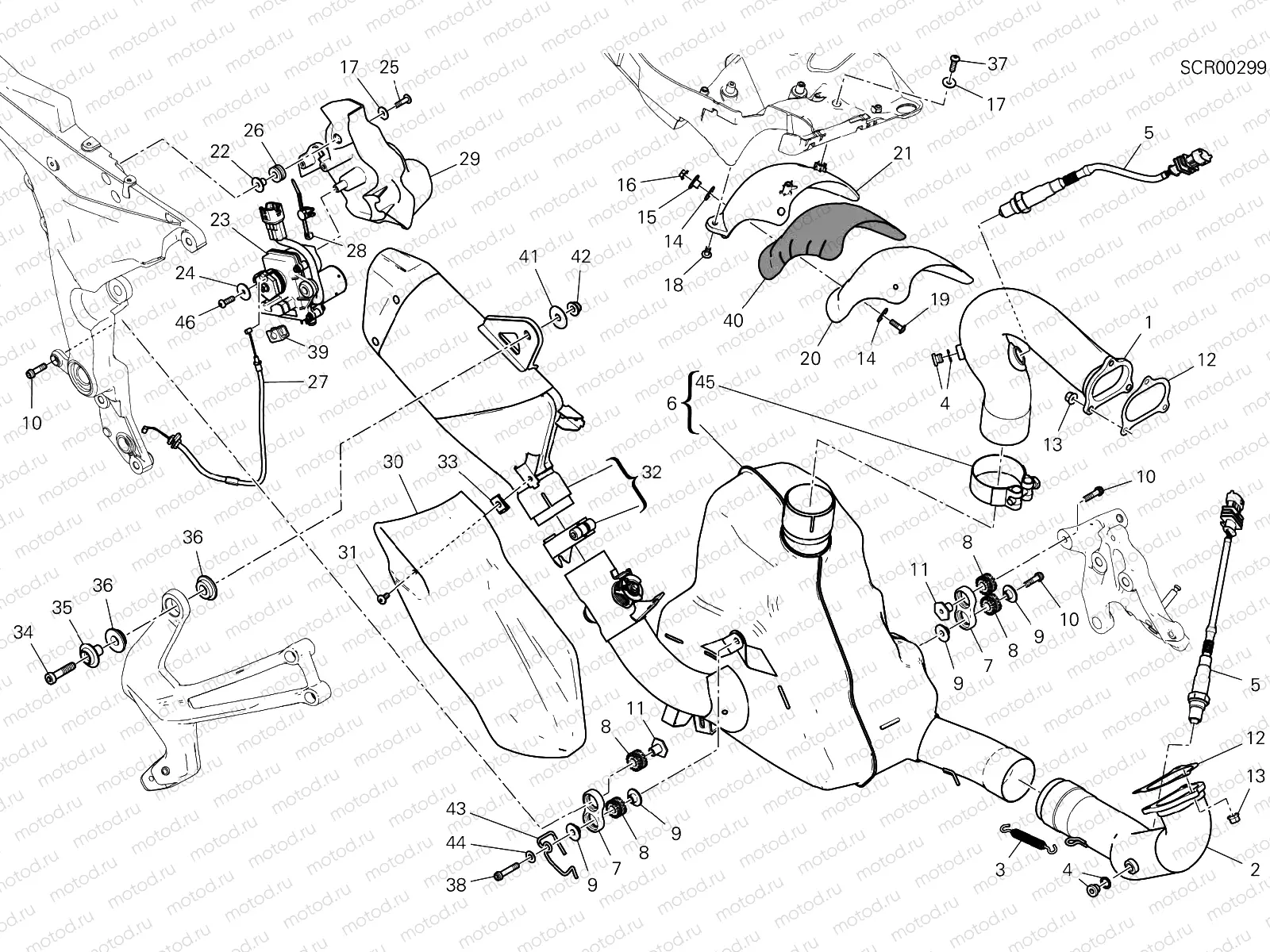 EXHAUST SYSTEM [MOD:MS950]
