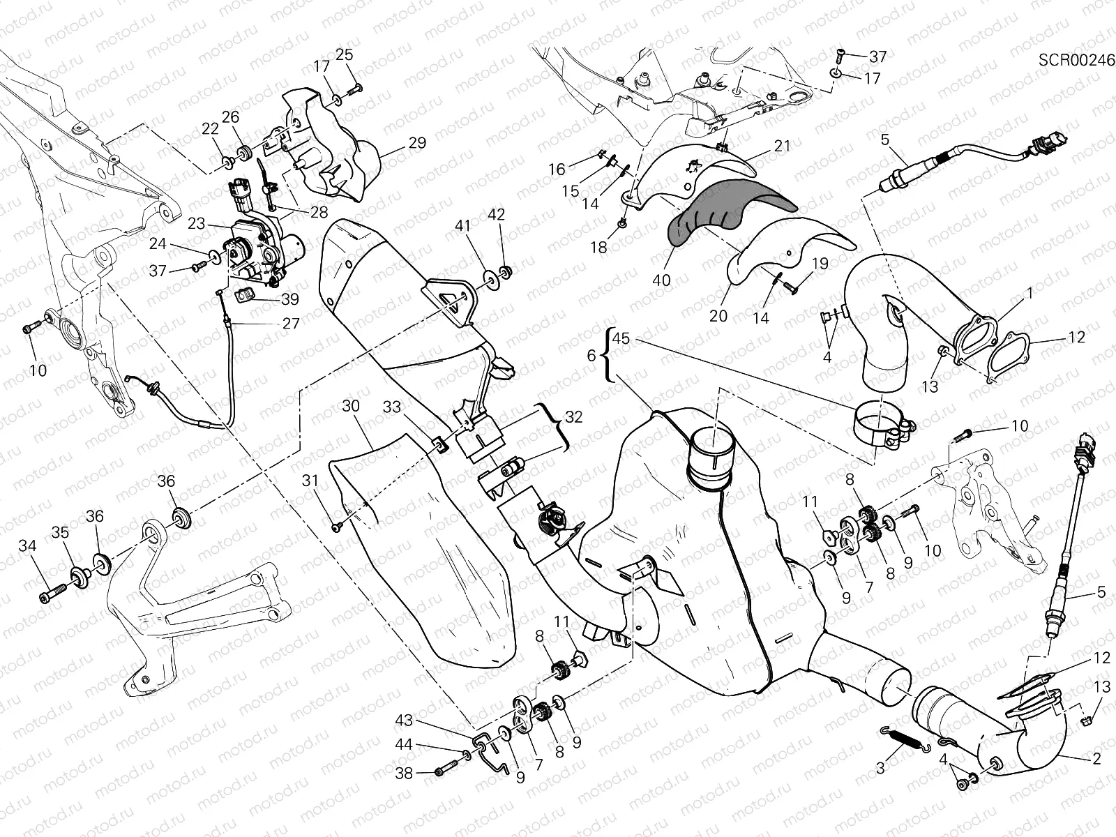 EXHAUST SYSTEM [MOD:MS950T]