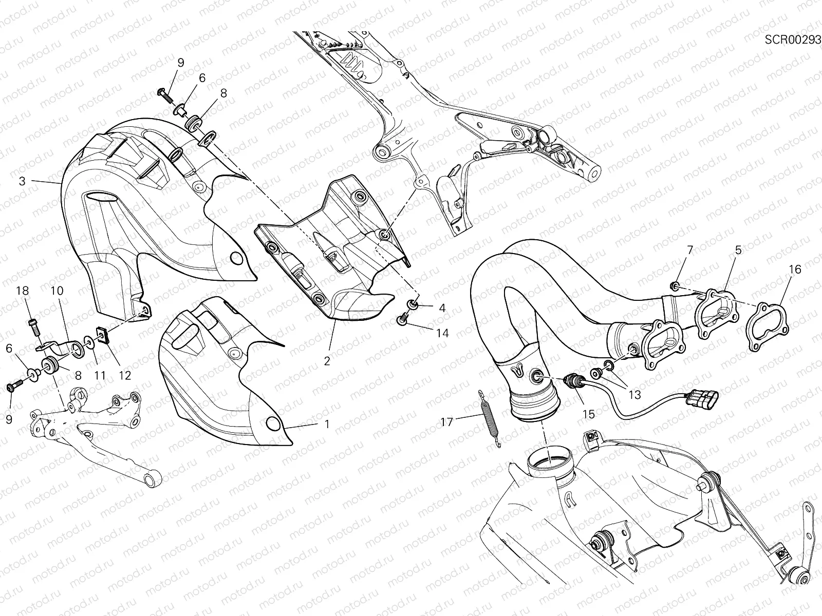 EXHAUST SYSTEM [MOD:PANV4 R]