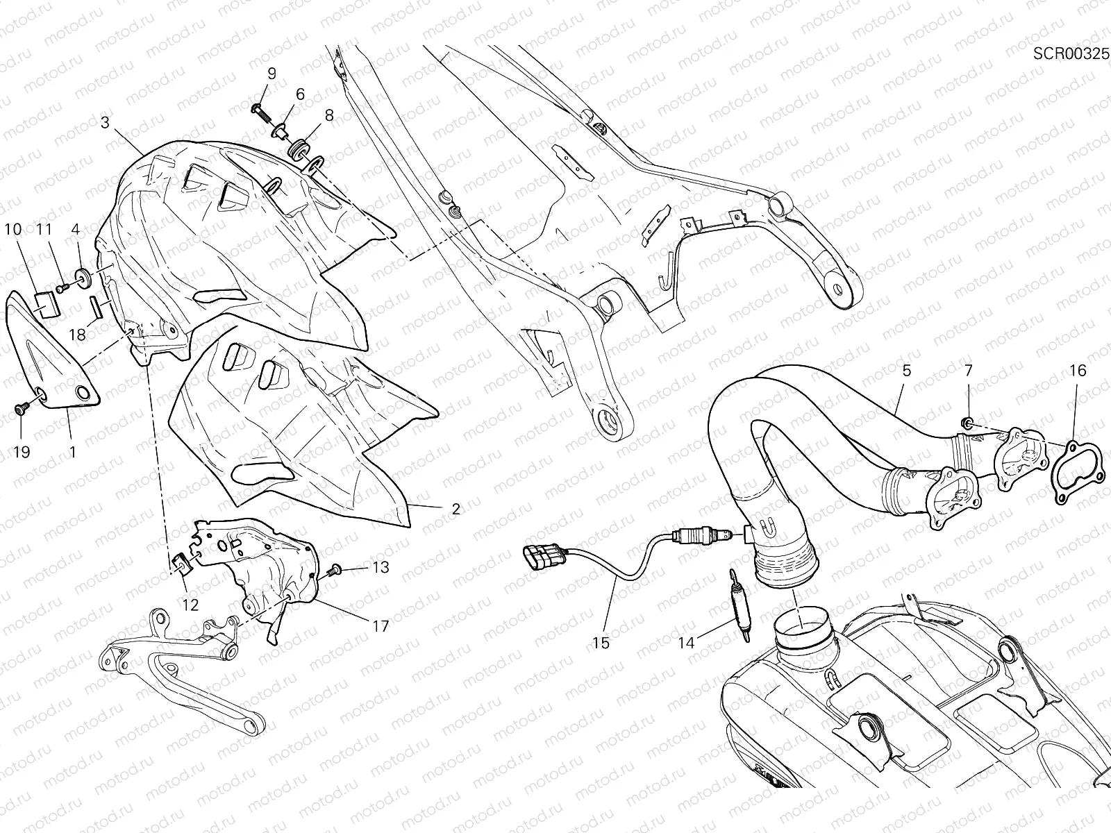 EXHAUST SYSTEM [MOD:PANV4SL]