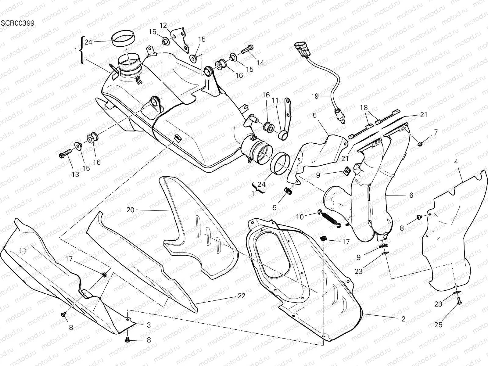 EXHAUST SYSTEM [MOD:SFV4]