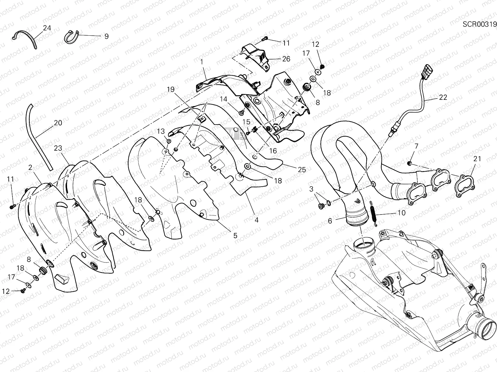 EXHAUST SYSTEM [MOD:SFV4;XST:AUS,TWN]