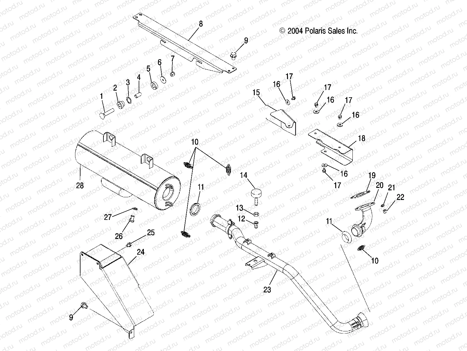 EXHAUST SYSTEM - R05RB50AA/RD50AA/AB/AC/AD/RF50AA/AB (4995359535B05) | EXHAUST SYSTEM - R05RB50AA/RD50AA/AB/AC/AD/RF50AA/AB (4995359535B05)
