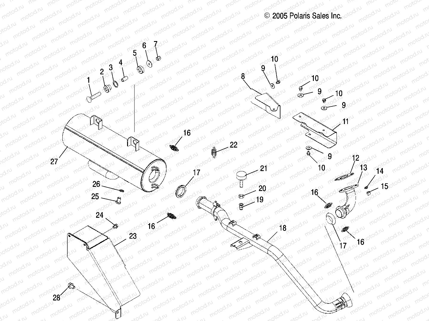EXHAUST SYSTEM - R06RB50AA/RD50AA (4999202119920211B04) | EXHAUST SYSTEM - R06RB50AA/RD50AA (4999202119920211B04)