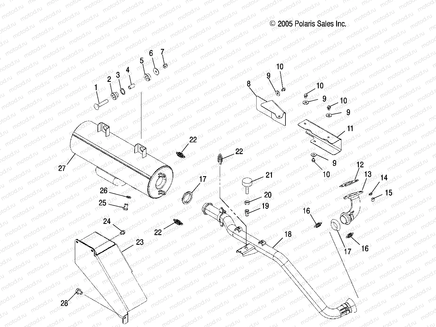 EXHAUST SYSTEM - R07RH50AF/AR/AT (4999203249920324B04) | EXHAUST SYSTEM - R07RH50AF/AR/AT (4999203249920324B04)