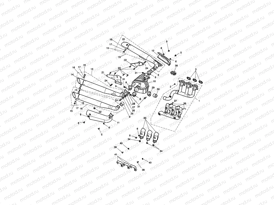 Exhaust System Rocket III only