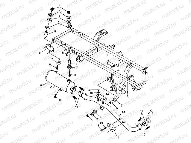 EXHAUST SYSTEM - S98CH50E(B) (4950135013b001) | EXHAUST SYSTEM - S98CH50E(B) (4950135013b001)