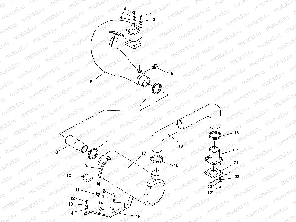 EXHAUST SYSTEM SL 650 B944058 (4926992699014A) | EXHAUST SYSTEM SL 650 B944058 (4926992699014A)