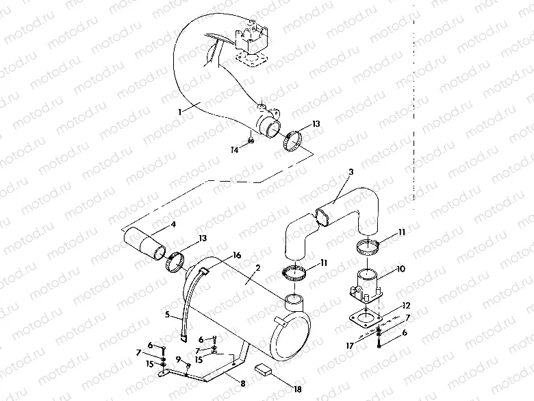 EXHAUST SYSTEM SL 650/B924058 (4922922292015A) | EXHAUST SYSTEM SL 650/B924058 (4922922292015A)