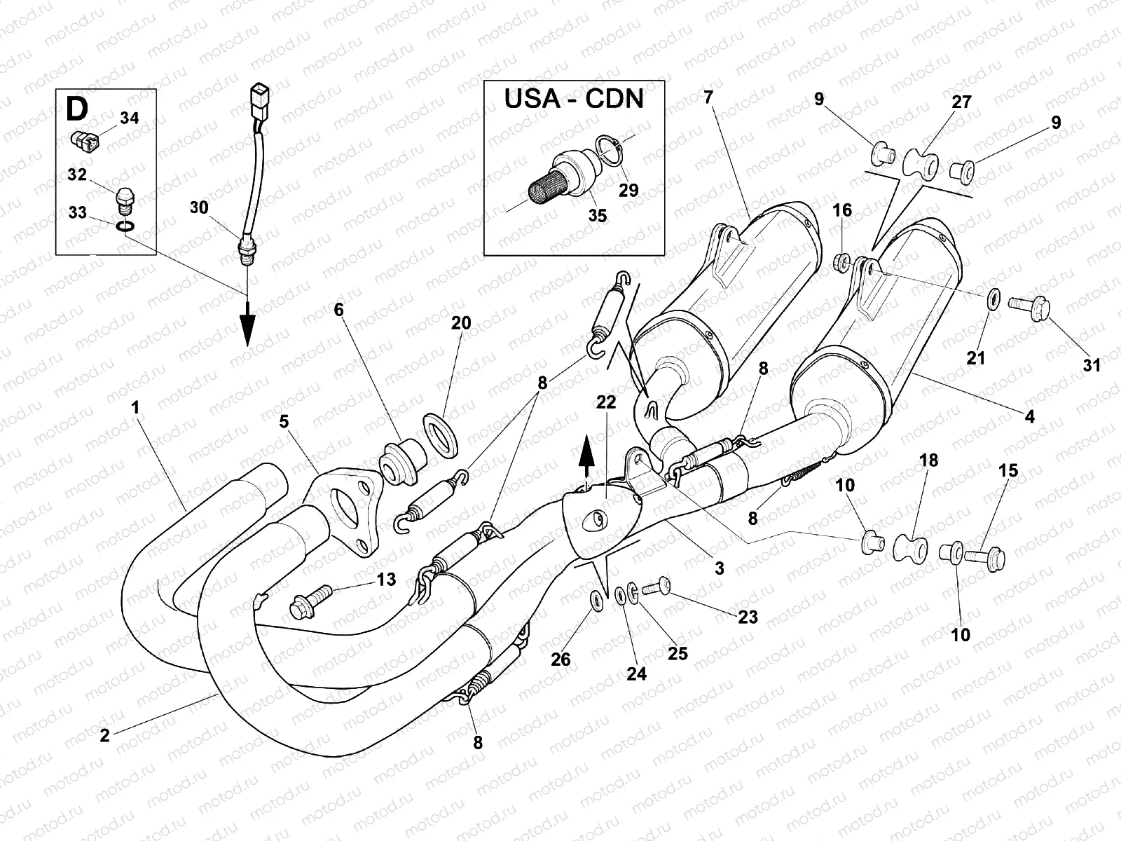 EXHAUST SYSTEM (SMR)