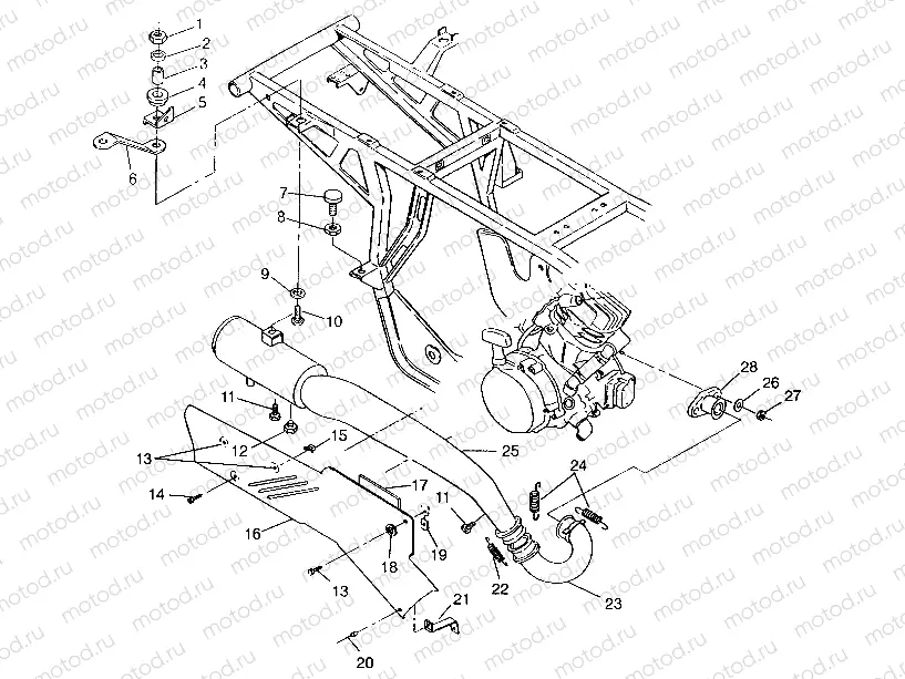 EXHAUST SYSTEM SWEDISH 4x4 400L S948140 (4926912691A012) | EXHAUST SYSTEM SWEDISH 4x4 400L S948140 (4926912691A012)