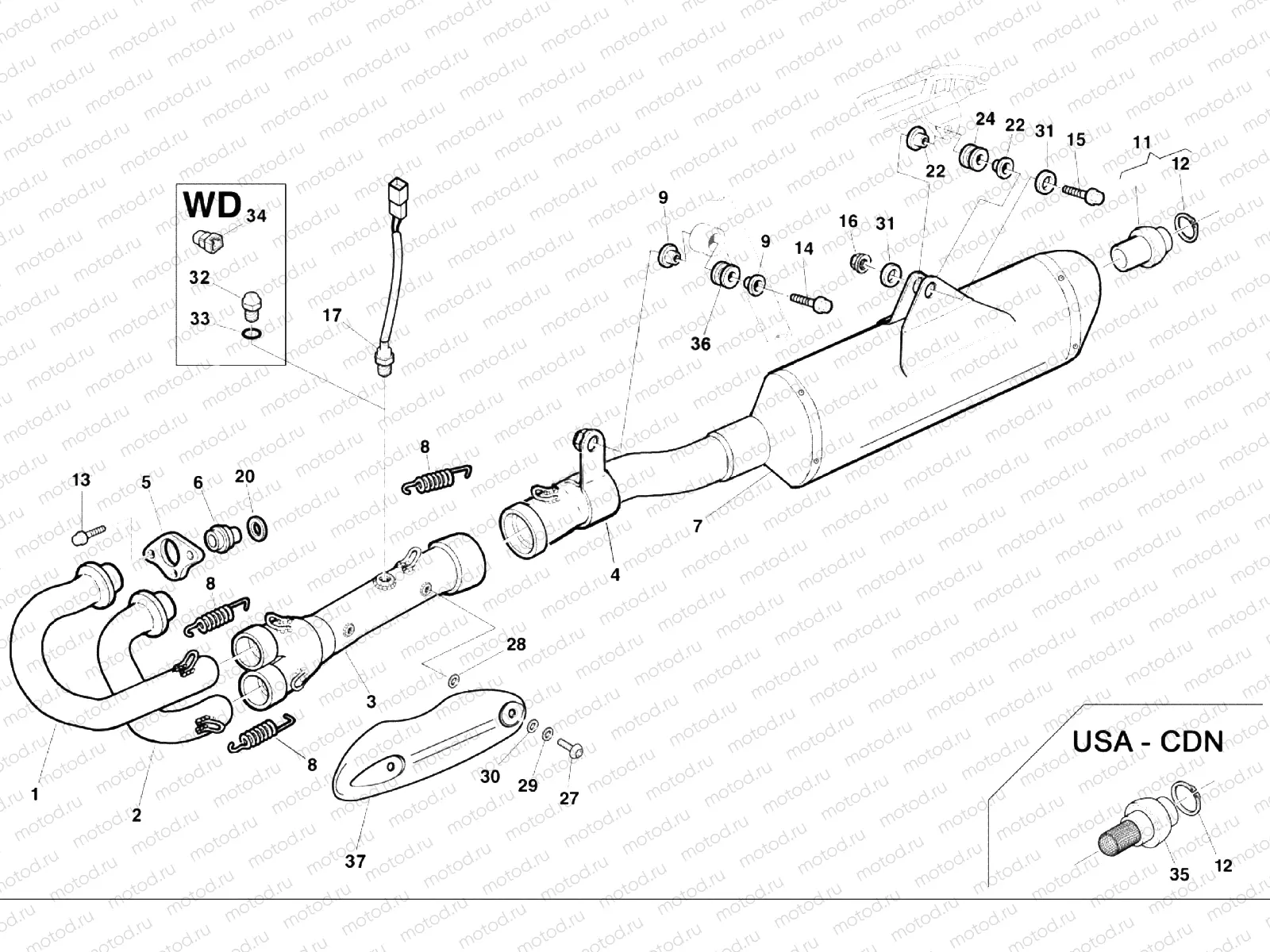 EXHAUST SYSTEM (TE-TC-TXC)