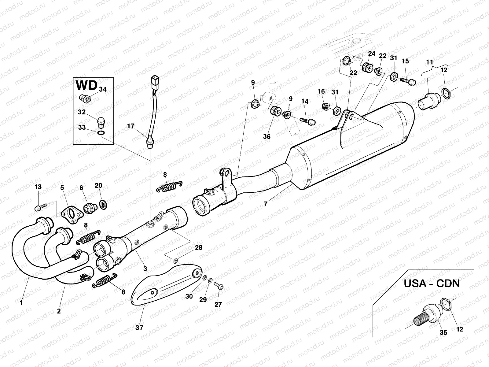 EXHAUST SYSTEM (TE-TC-TXC)