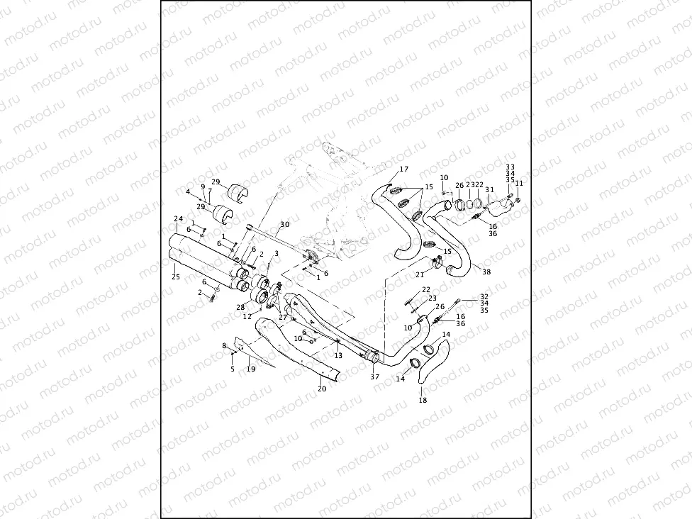 EXHAUST SYSTEM - VRSCDX