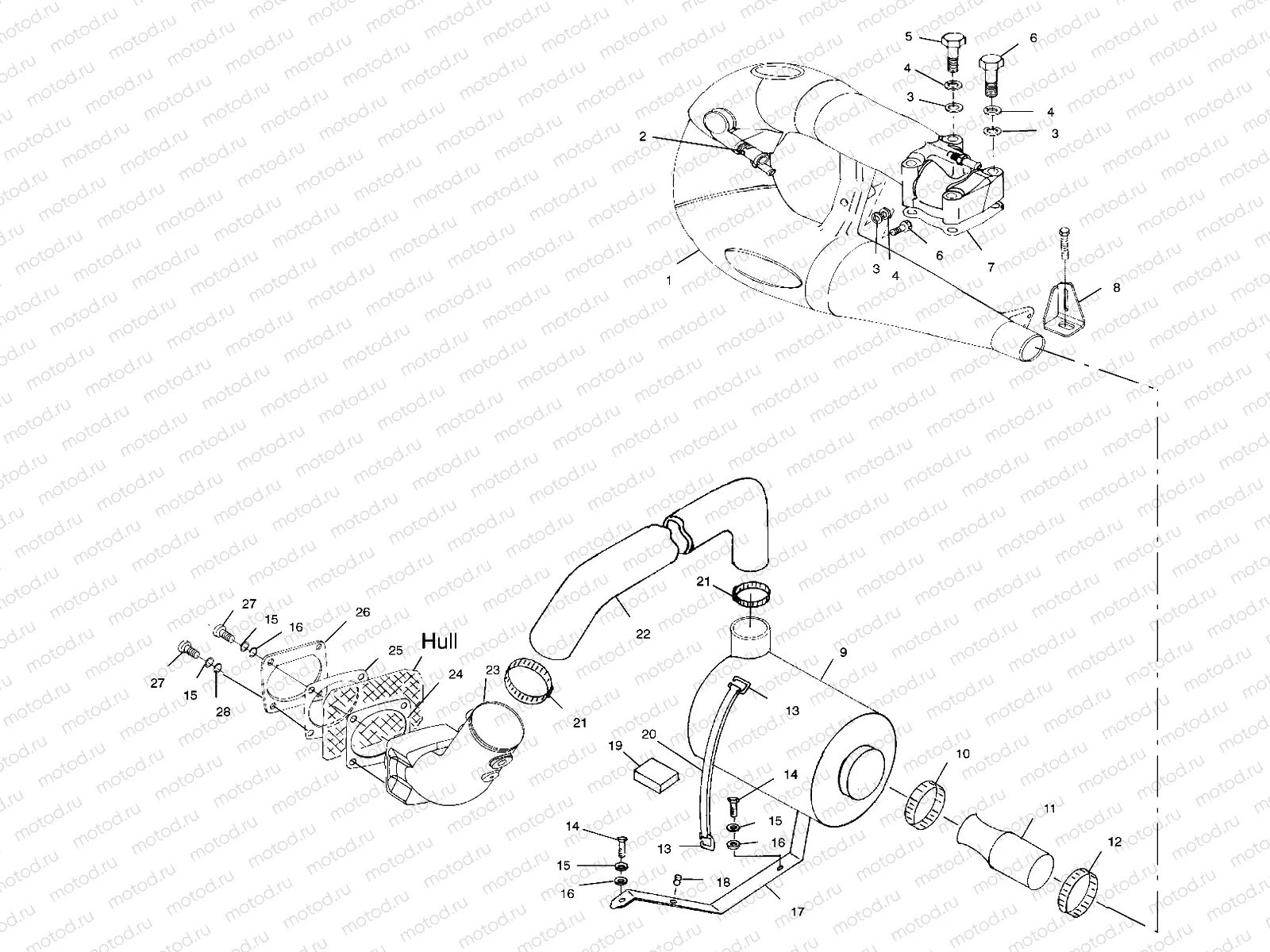 EXHAUST SYSTEM - W004673D (4955755575B006) | EXHAUST SYSTEM - W004673D (4955755575B006)