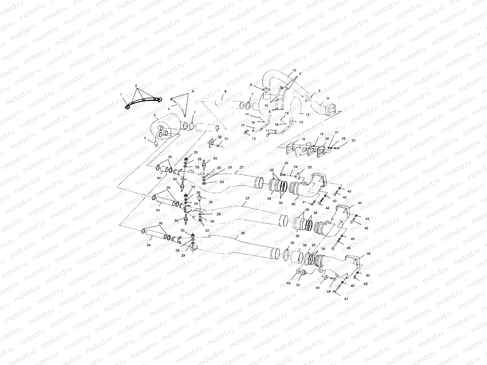 EXHAUST SYSTEM - W004978I (4955795579B007) | EXHAUST SYSTEM - W004978I (4955795579B007)