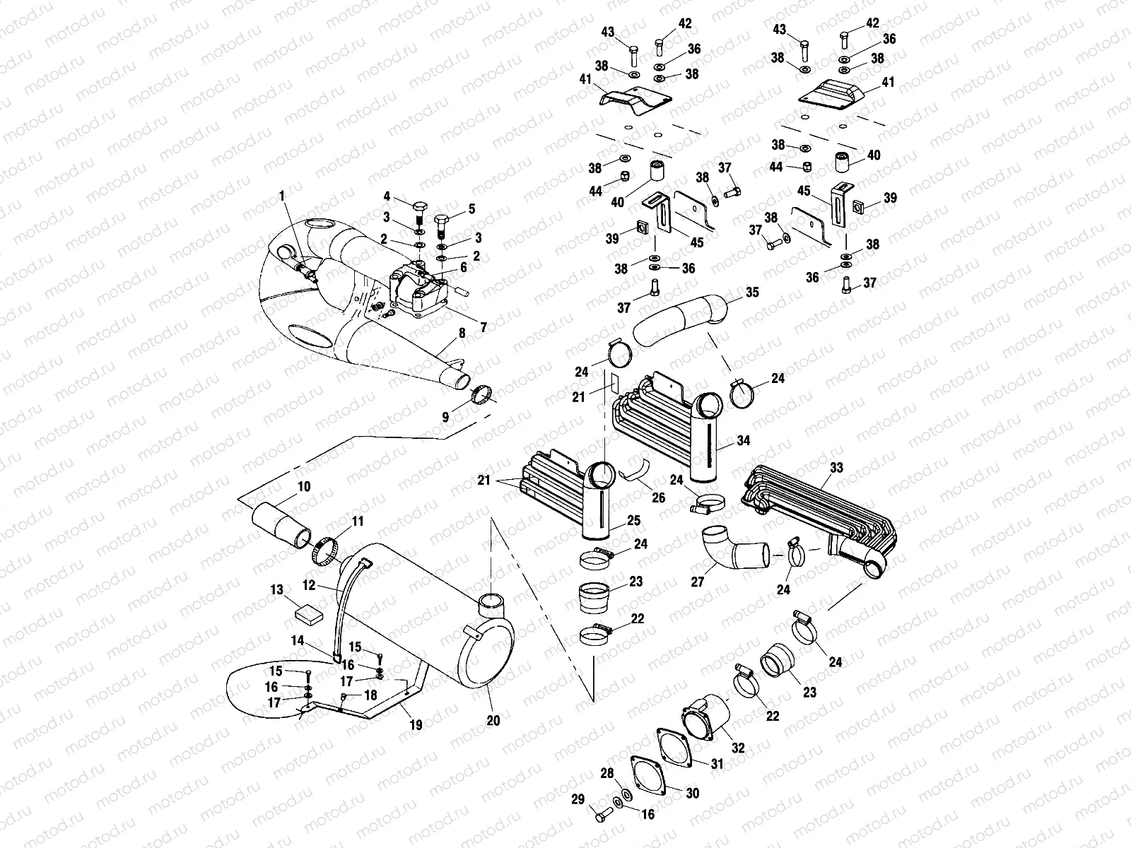 EXHAUST SYSTEM - W005197D (4955815581B007) | EXHAUST SYSTEM - W005197D (4955815581B007)