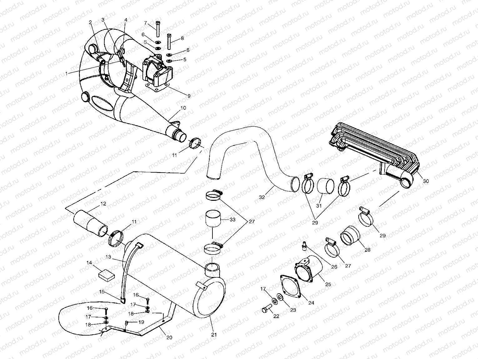 EXHAUST SYSTEM - W035101CA/W035101IA (4981048104B05) | EXHAUST SYSTEM - W035101CA/W035101IA (4981048104B05)