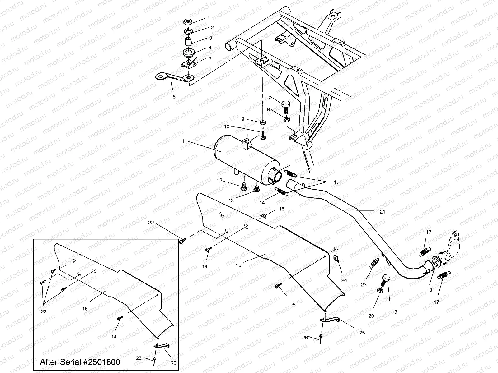 EXHAUST SYSTEM - W958144 (4926862686a011) | EXHAUST SYSTEM - W958144 (4926862686a011)