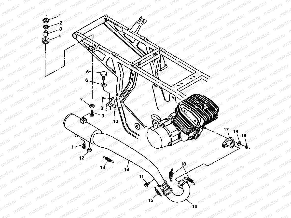 EXHAUST SYSTEM - W98CA28C (4945364536a013) | EXHAUST SYSTEM - W98CA28C (4945364536a013)