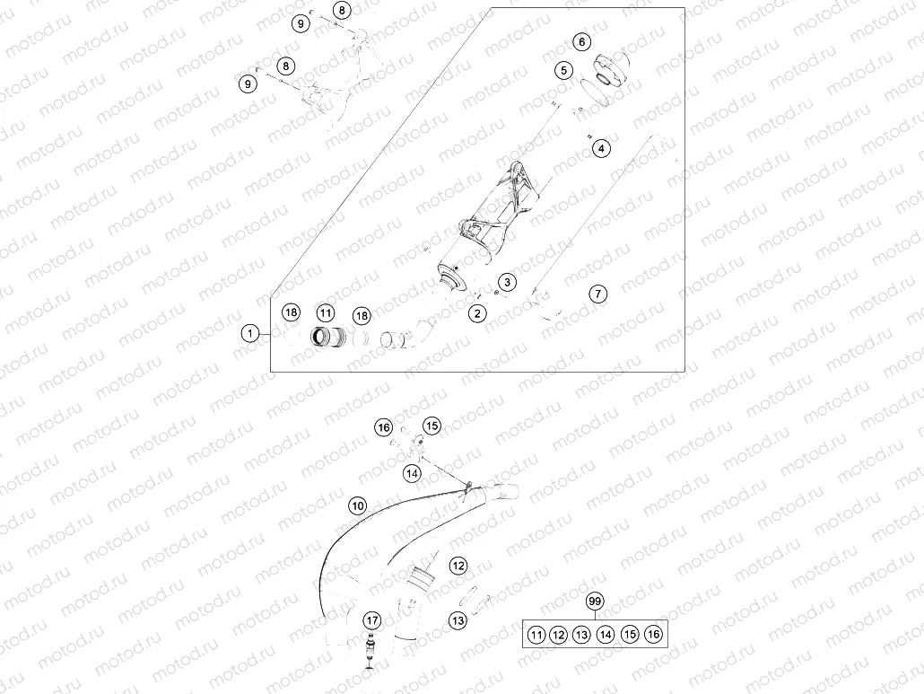 EXHAUST SYSTEM|Frame|05