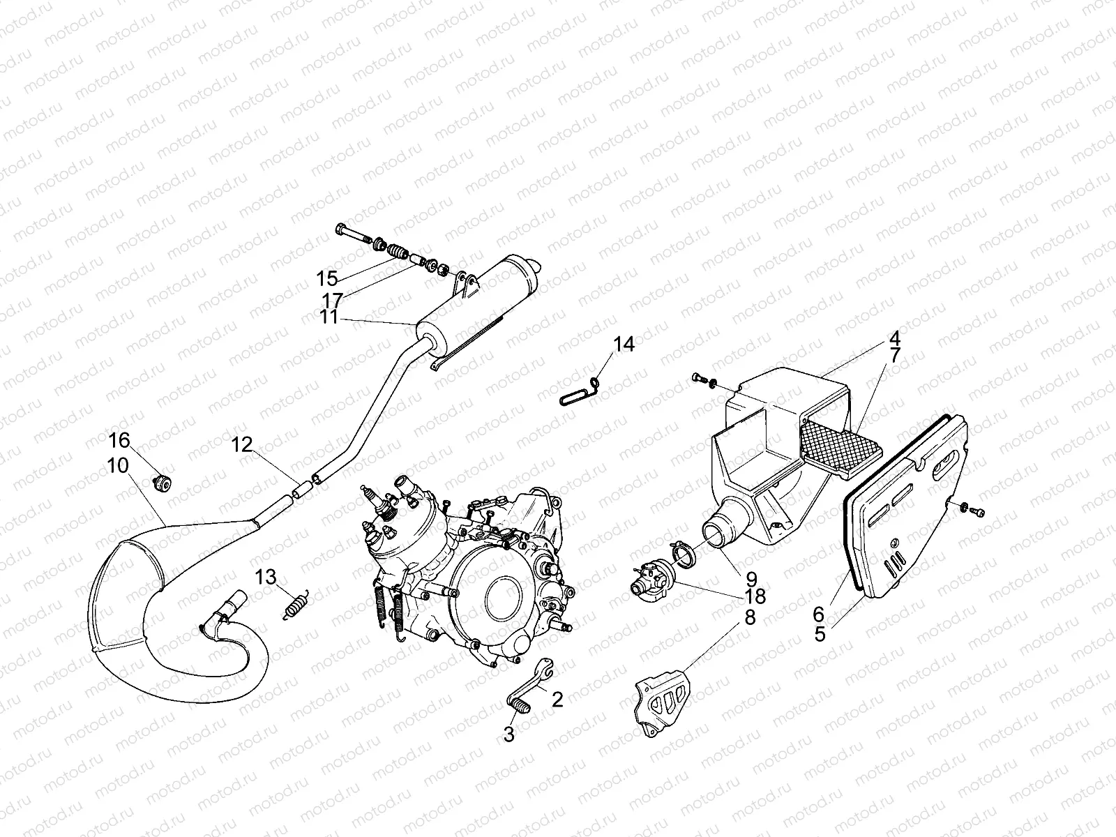Exhaust unit