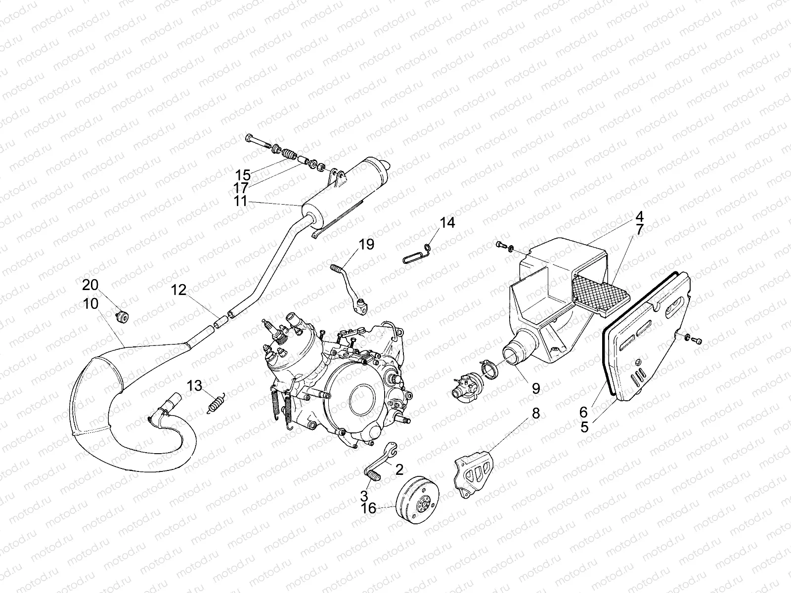 Exhaust unit