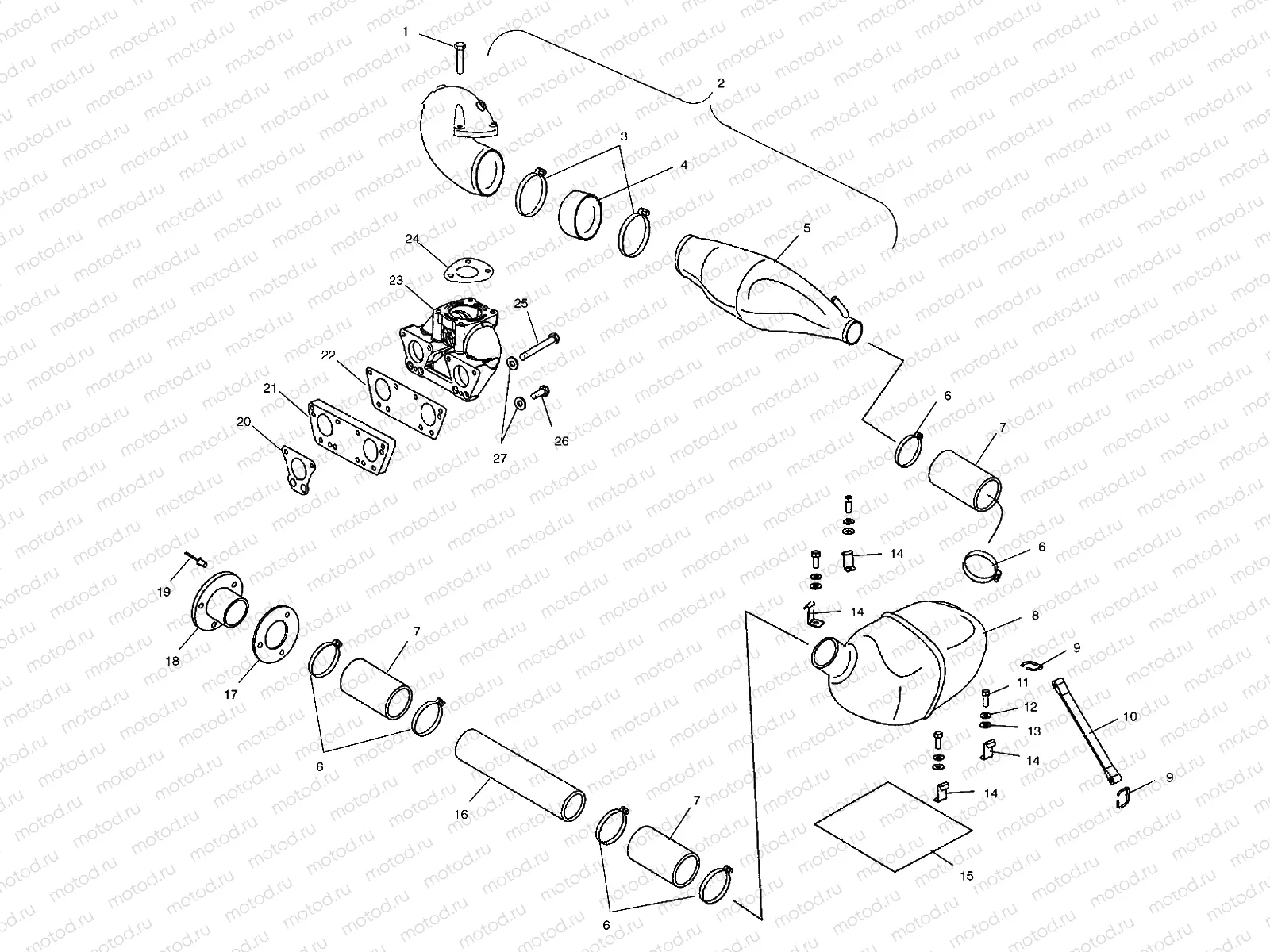 EXHAUST - W035402DA (4981108110A12) | EXHAUST - W035402DA (4981108110A12)