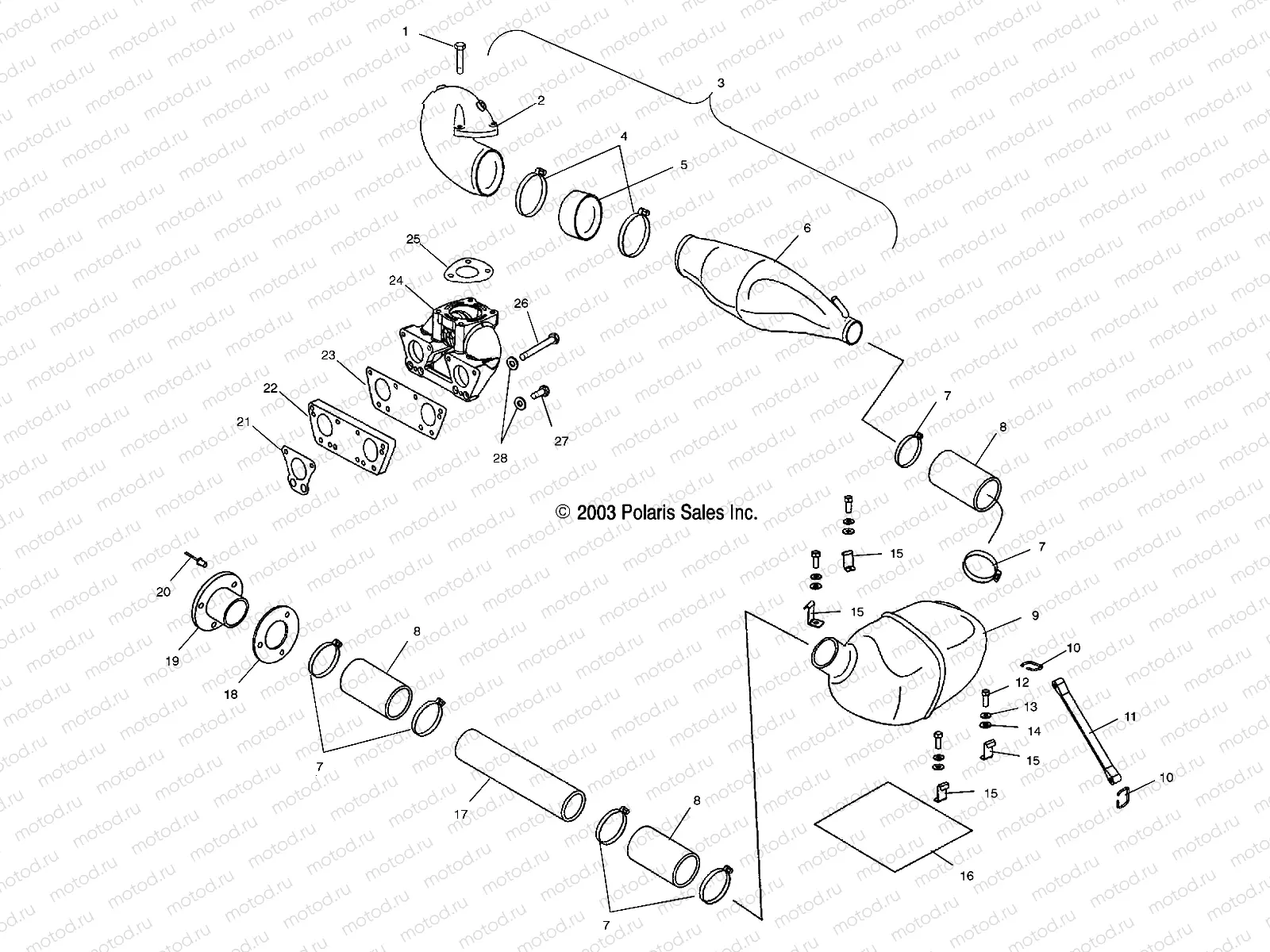 EXHAUST - W045402DA (4990599059A12) | EXHAUST - W045402DA (4990599059A12)