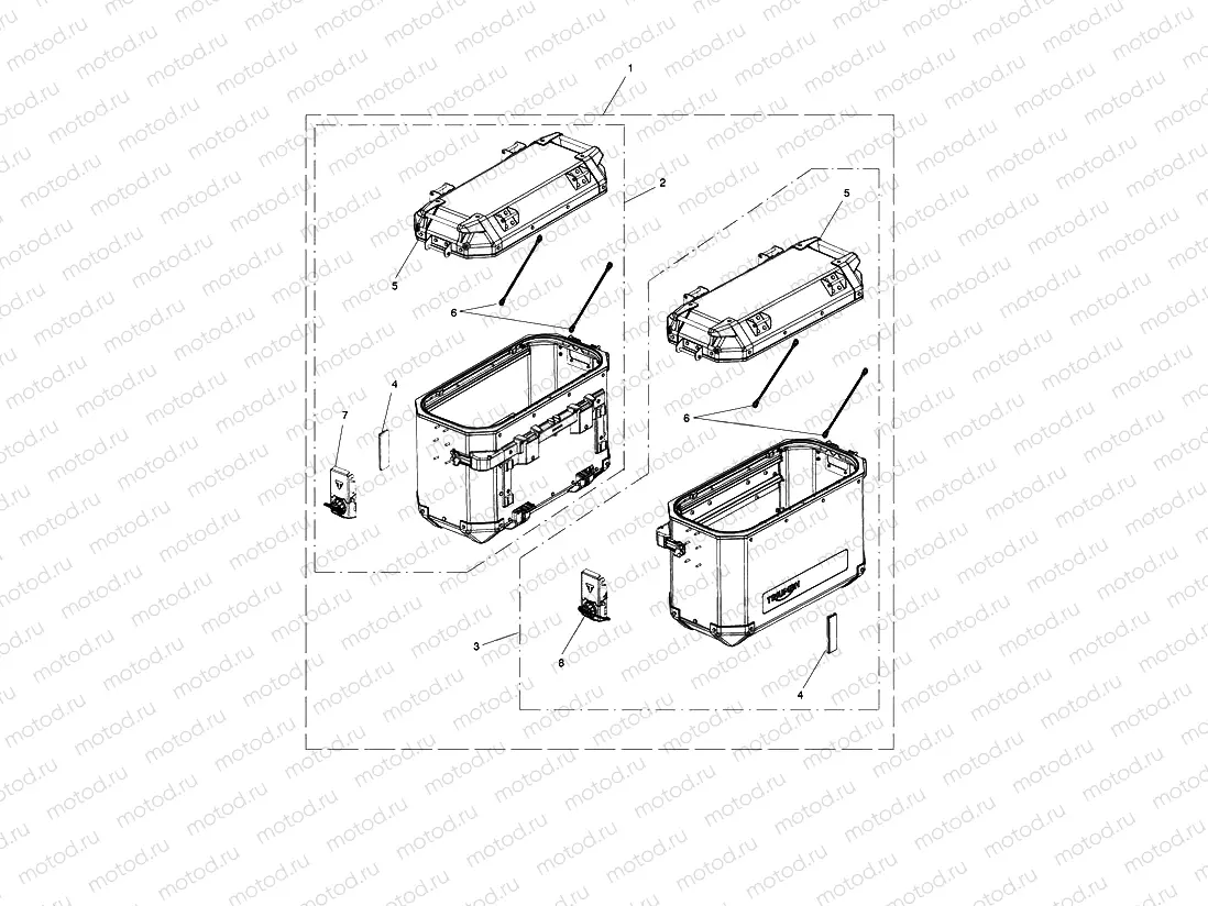 Expedition Pannier Kit, Aluminium
