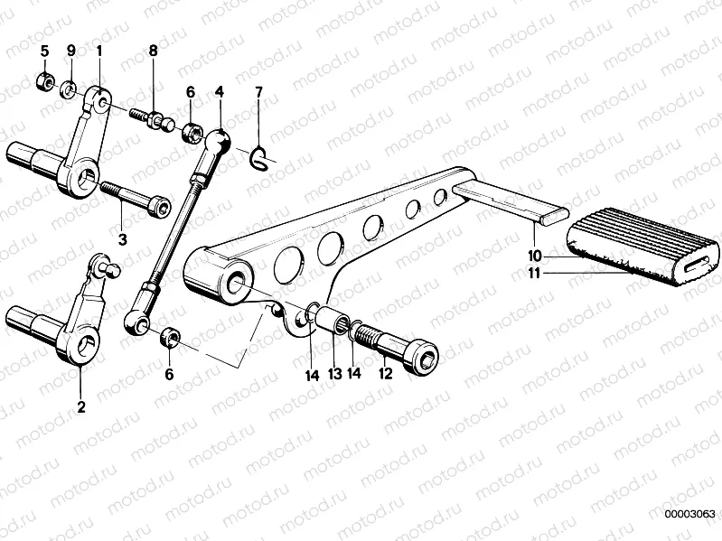 External shifting parts/shift lever