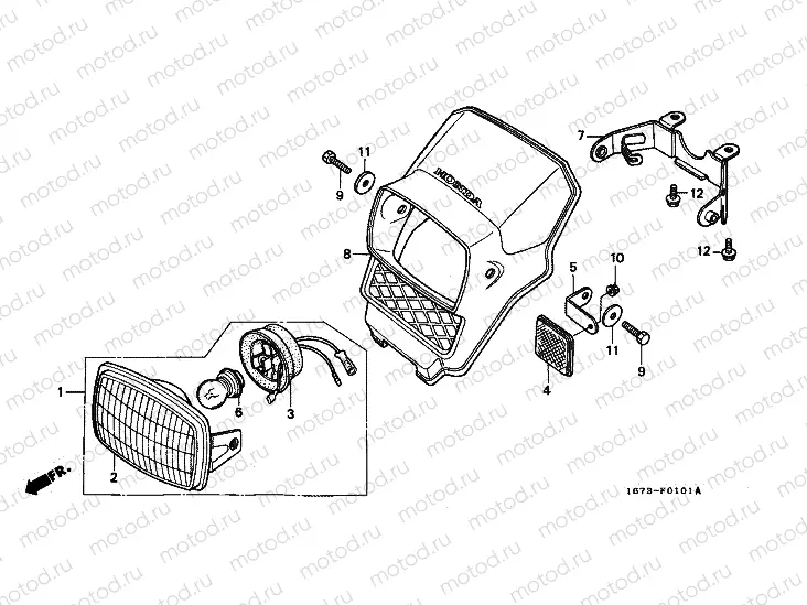 F-1-1 HEADLAMP (B / H / SD)