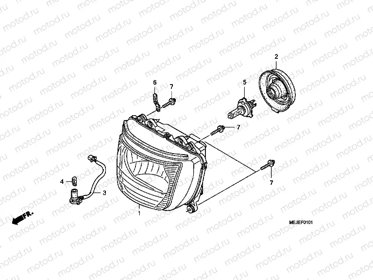 F-1-1 HEADLAMP (CB1300S / SA)