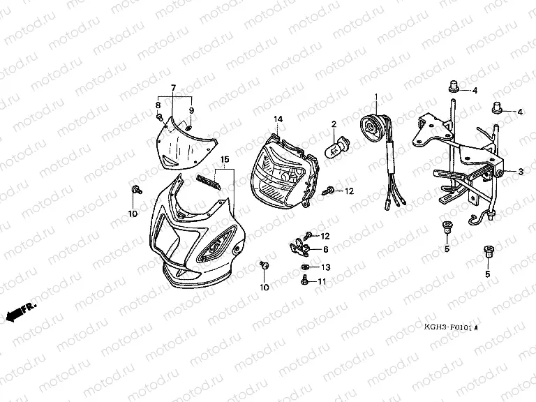 F-1-1 HEADLAMP (FS1253)