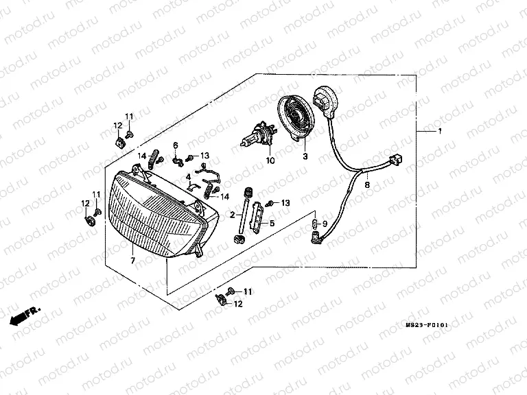F-1-1 HEADLAMP (IT)