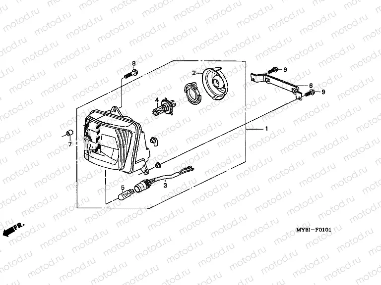 F-1-1 HEADLIGHT (CB500S)