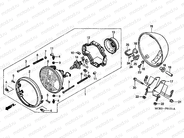F-1-1 HEADLIGHT (CM)