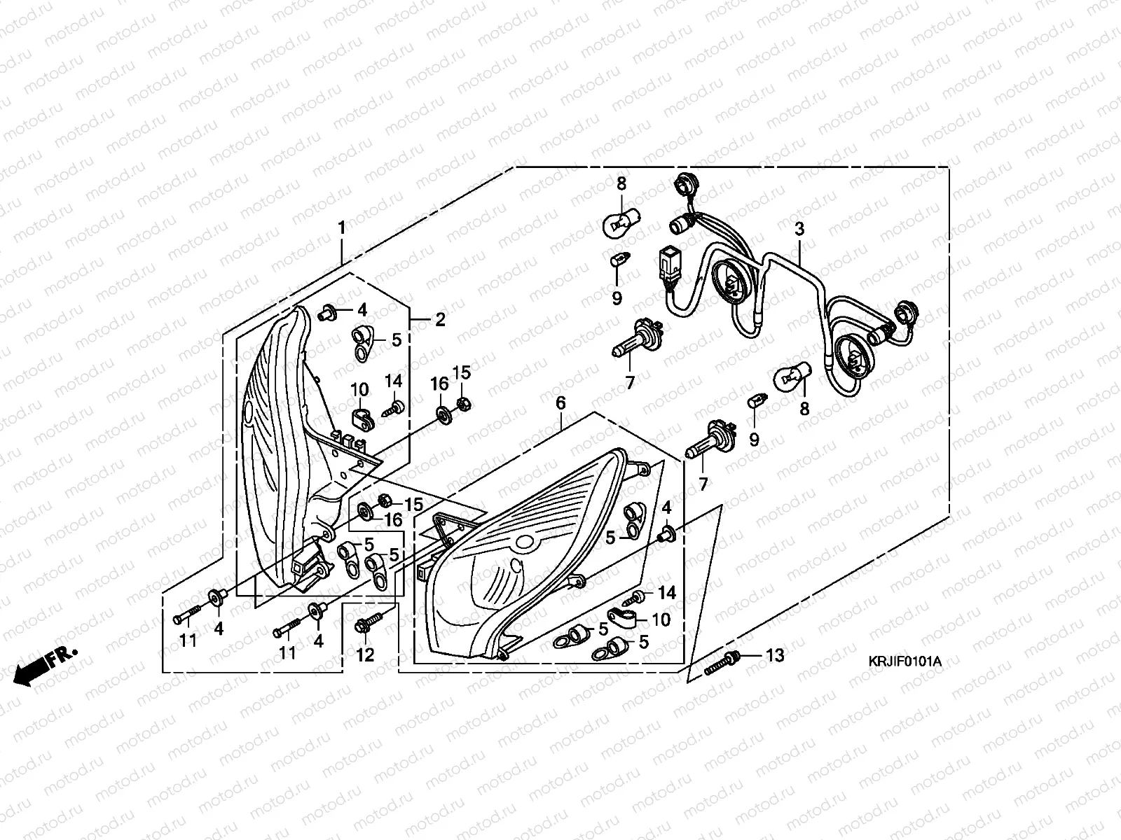 F-1-1 HEADLIGHT (FES1257/A7)(FES1507/A7)