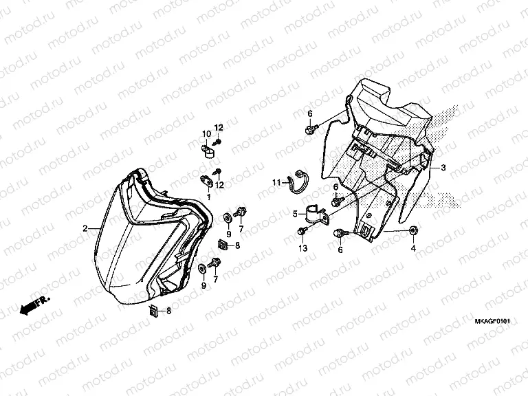 F-1-1 HEADLIGHT (LED)