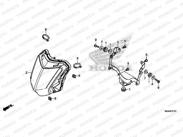 F-1-1 HEADLIGHT (LED)