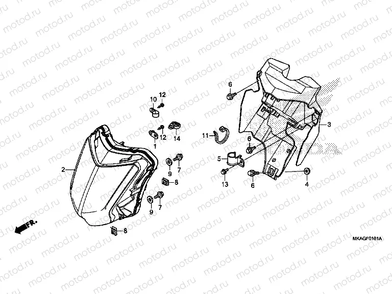 F-1-1 HEADLIGHT (LED)