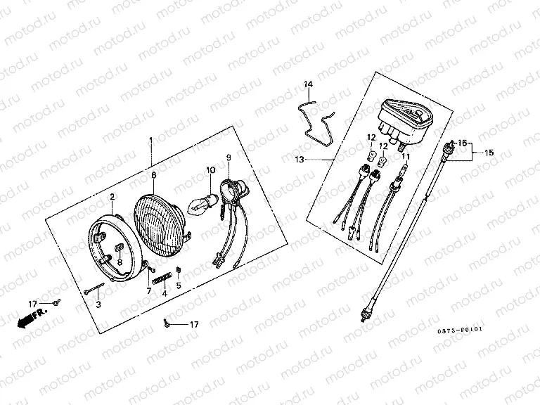 F-1-1 HEADLIGHT / SPEEDOMETER (2)