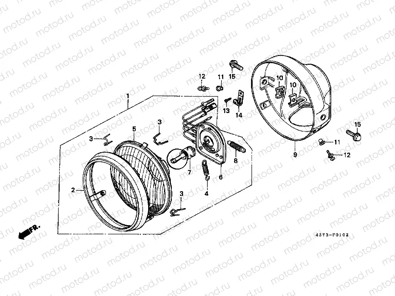 F-1-2 HEADLAMP (F)