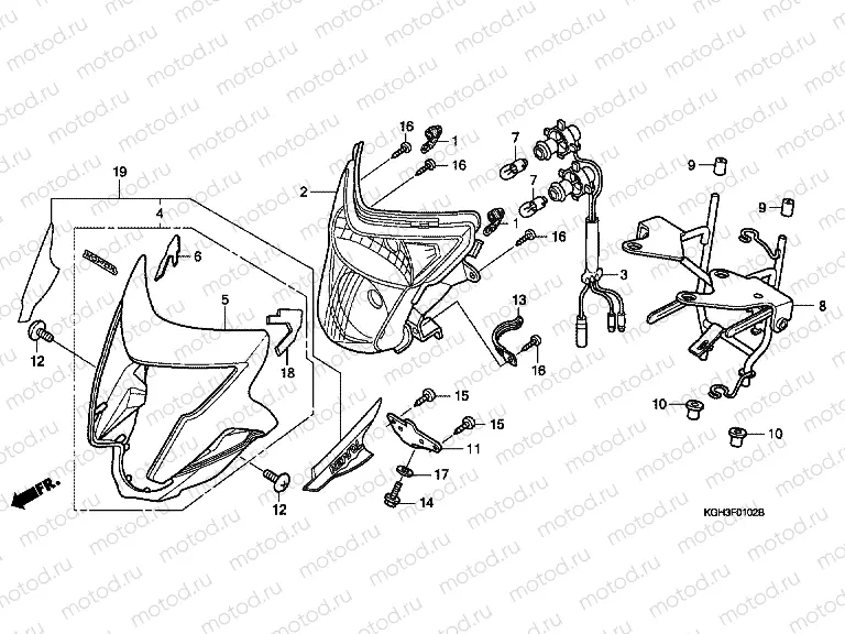 F-1-2 HEADLAMP (FS1254 / 5/6/8)