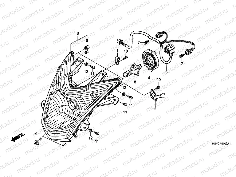 F-1-2 HEADLAMP (SC125A)
