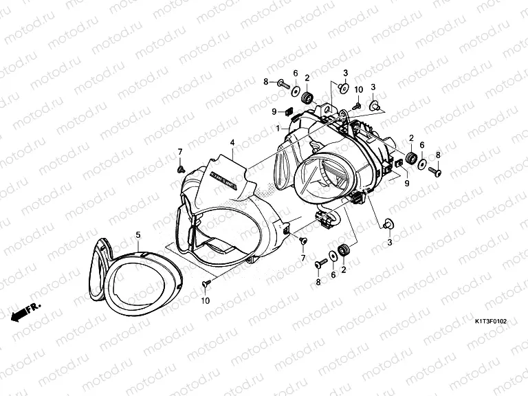 F-1-2 HEADLIGHT