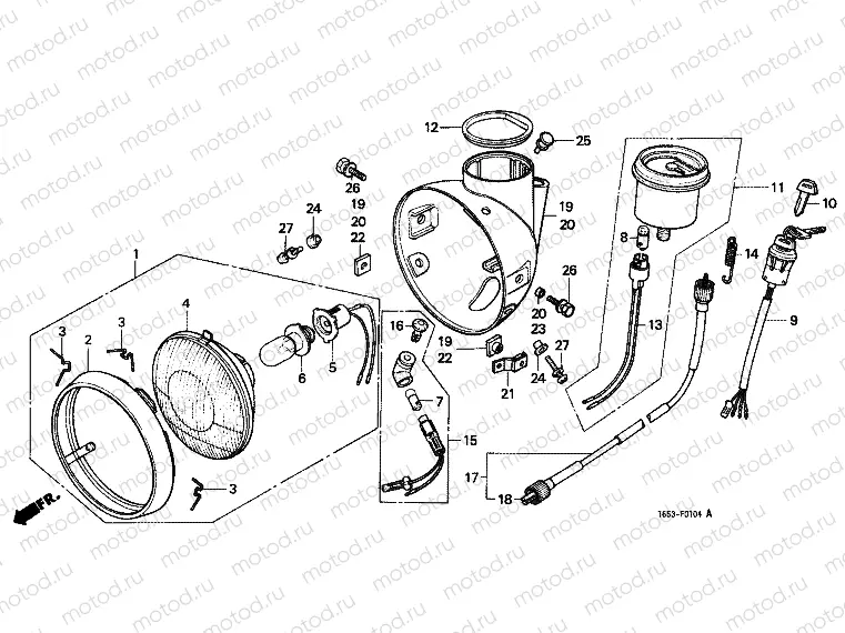 F-1-4 HEADLIGHT / METER