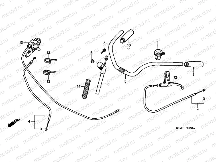 F-1 HANDLE / CABLE