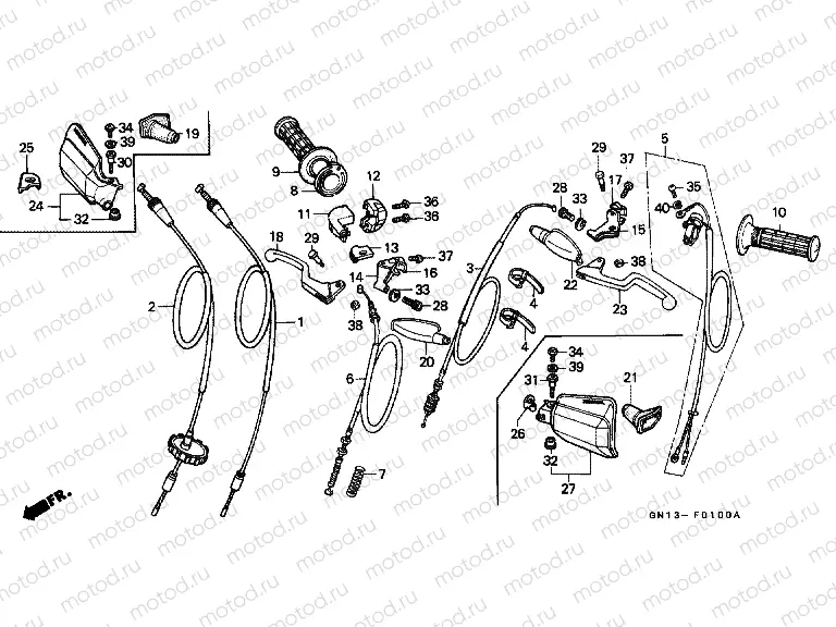 F-1 HANDLE LEVER / CABLE / SWITCH