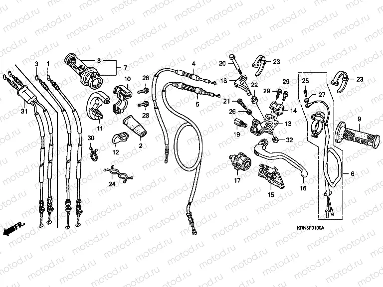 F-1 HANDLE LEVER / SWITCH / CABLE